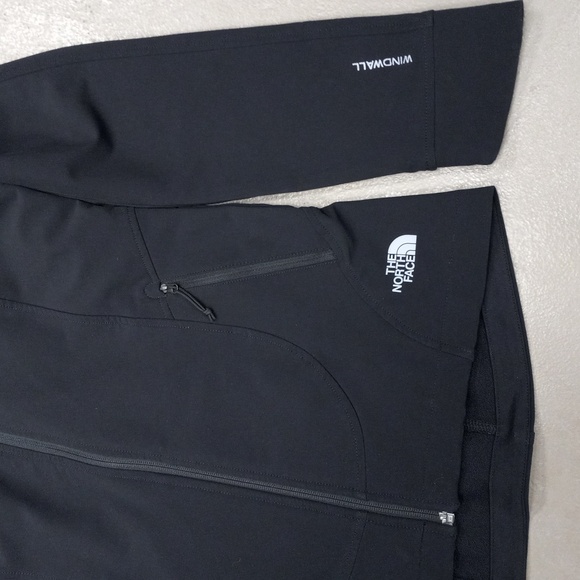 SANY BLACK NORTHFACE JACKET, BURGUNDY LONGSLEEVE 3/4 ZIP, RED SHORT SLEEVE SHIRT - Picture 4 of 16